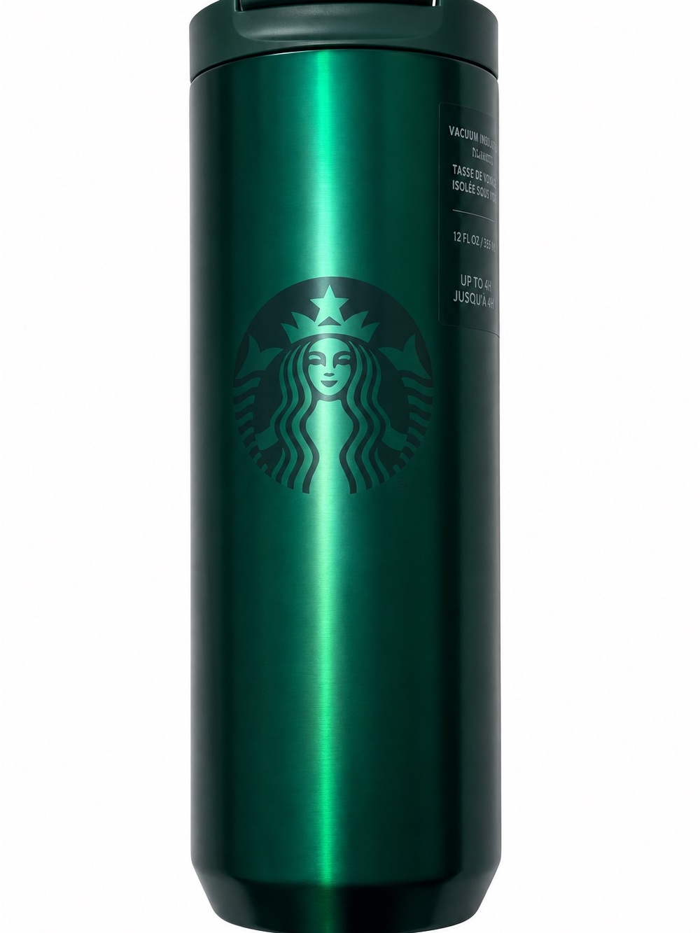 Starbucks Metallic Emerald Green Tumbler with Logo